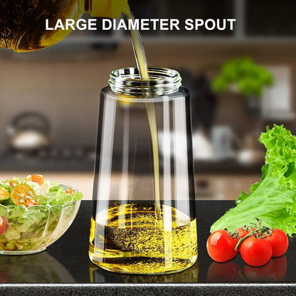 Neatora™ 2-in-1 Glass Oil Dispenser & Sprayer Bottle for Kitchen | Spray & Pour Leakproof Oil Container (500ml)