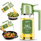 Neatora™ 2-in-1 Glass Oil Dispenser & Sprayer Bottle for Kitchen | Spray & Pour Leakproof Oil Container (500ml)