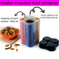 Neatora™ 4-in-1 Stackable Kitchen Storage Container Jar | Airtight Pulses, Cereals & Spices Storage Box (2400ml)